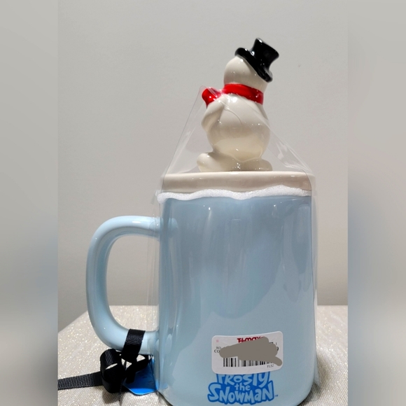 Rae Dunn Jolly Happy Fun Frosty The Snow Man Mug topper - Picture 2 of 2